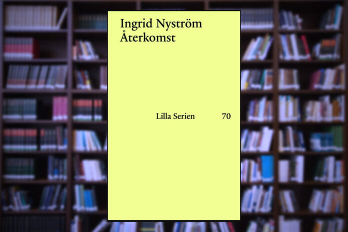 Omslaget till “Återkomst” av Ingrid Nyström.